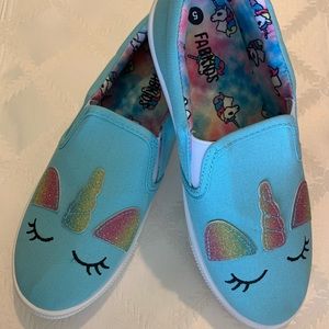FabKids 3D Unicorn Slip-on - Sz 5